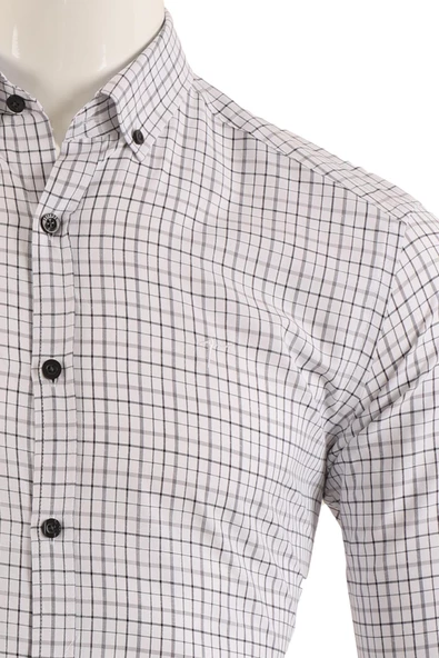 Uzun Kol Slim Fit Gömlek - Resim 5