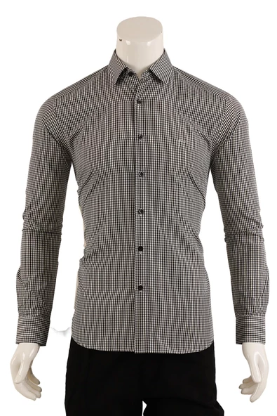 Uzun Kol Slim Fit Gömlek - Resim 2