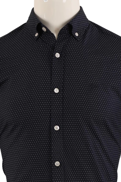 Uzun Kol Slim Fit Gömlek - Resim 12