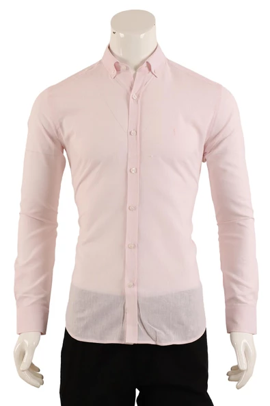 Uzun Kol Slim Fit Gömlek - Resim 2