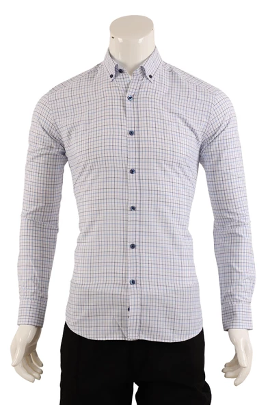 Uzun Kol Slim Fit Gömlek - Resim 6