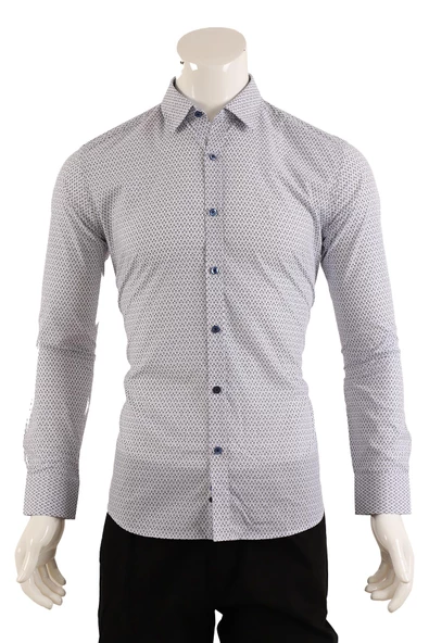 Slim Fit Uzun Kol Gömlek ürün görseli 1