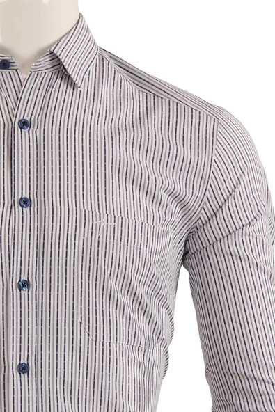 Uzun Kol Slim Fit Gömlek - Resim 5