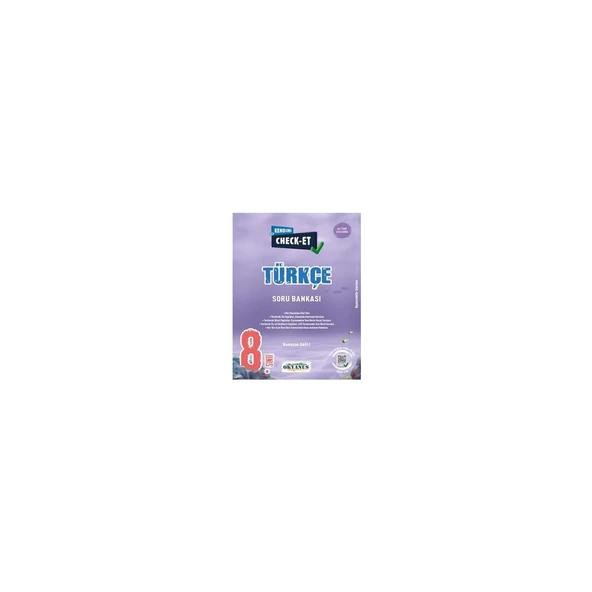8. Sınıf Kendini Check - Et Türkçe Tekrar Testleri ürün görseli 1