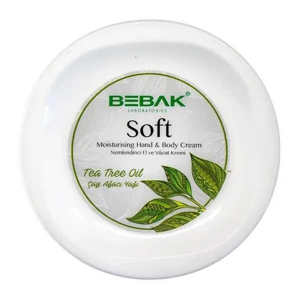 Bebak Soft Nemlendirici El Ve Vücut Kremi 300ml Çay Ağacı Yağ ürün görseli 1