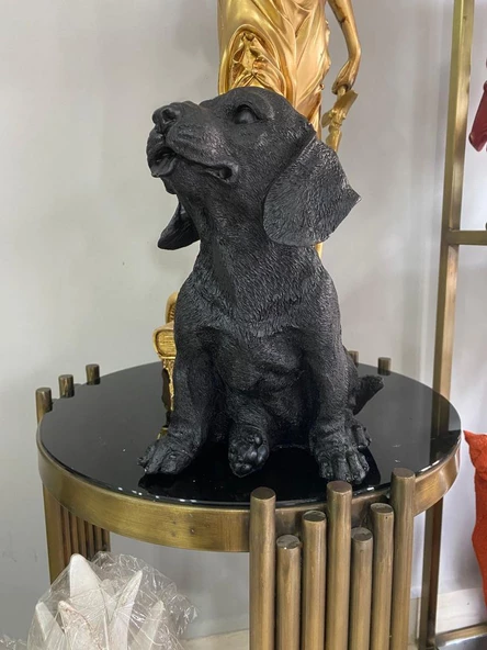 Dekorarif köpek Heykeli Biblo - Resim 4