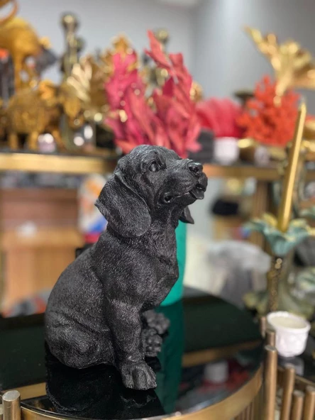 Dekorarif köpek Heykeli Biblo - Resim 2