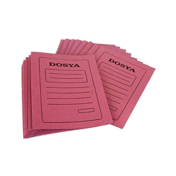 Elitstore Karton Dosya, A4, Tam Kapak, Pembe, 50'li Paket ürün görseli 1