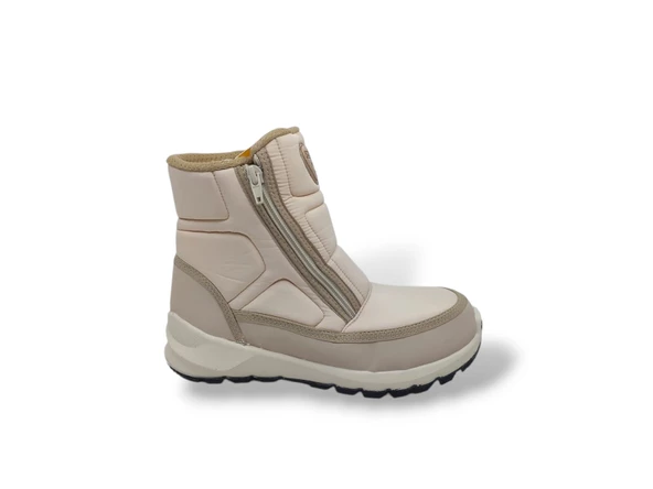 Scooter 7449 Kadın Krem Fermuarlı Su Geçirmez ( Watertight ) Kar Botu ürün görseli 1