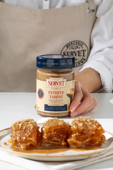 Servet Tek Kavrulmuş Fethiye Tahini 300 gr ürün görseli 1