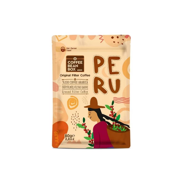 Coffee Bean Box  Peru Filtre Kahve 80 Gr ürün görseli 1