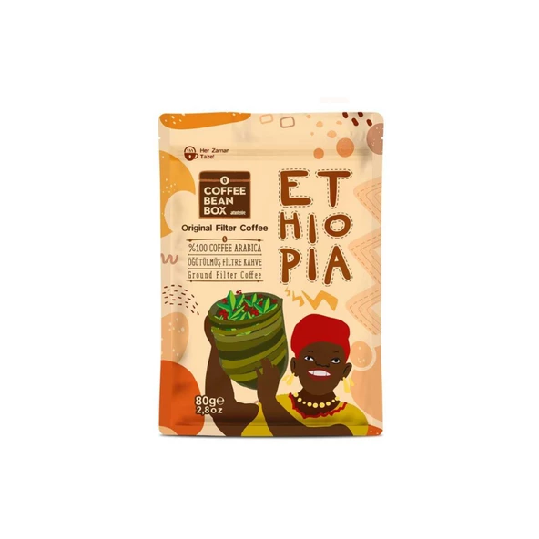 Coffee Bean Box  Ethiopia Filtre Kahve 80 Gr ürün görseli 1