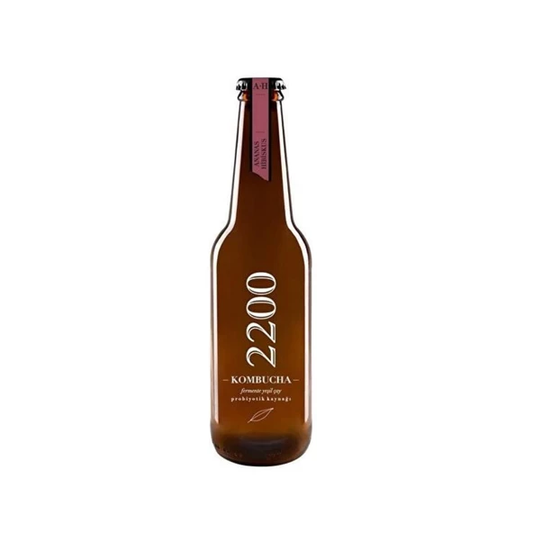 2200 Kombucha Ananas Hibisküs 330 ml ürün görseli 1