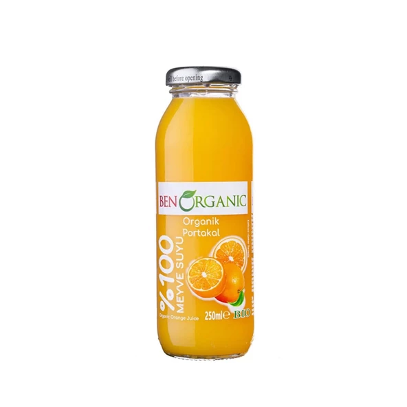 Benorganik Organik Portakal Suyu 250 ml ürün görseli 1