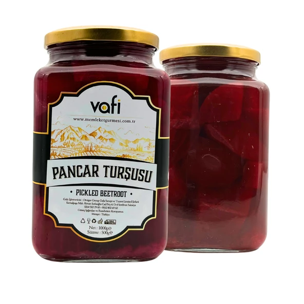 Vafi Turşu Serisi Pancar Turşusu 1000cc-500gr 1 ADET ürün görseli 1