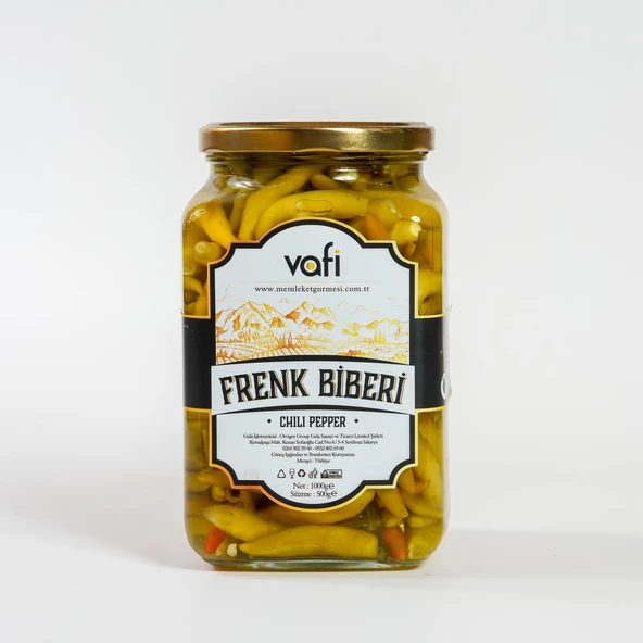 Vafi Turşu Serisi Frenk Biberi Turşusu 1000cc-500gr 1 ADET ürün görseli 1