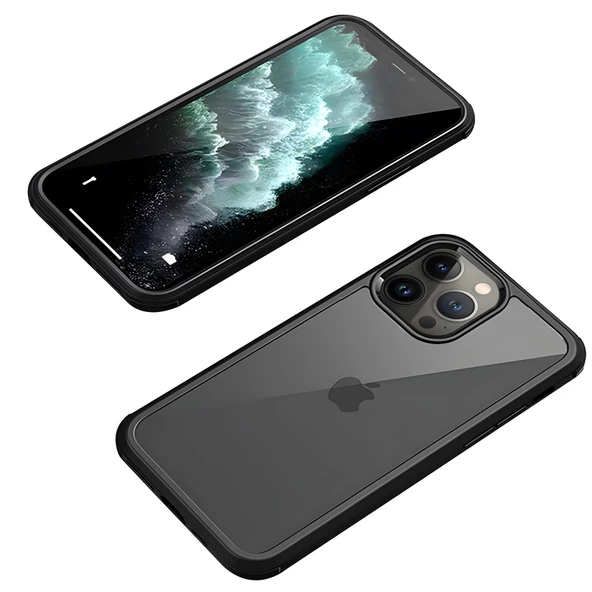 iPhone 13 Pro Max Kılıf Dor Silikon Temperli Cam Kapak ürün görseli 1