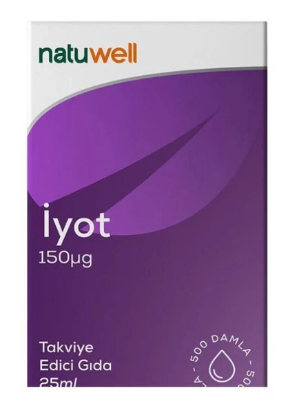 NATUWELL IYOT 150MCG 25ML DAMLA ürün görseli 1