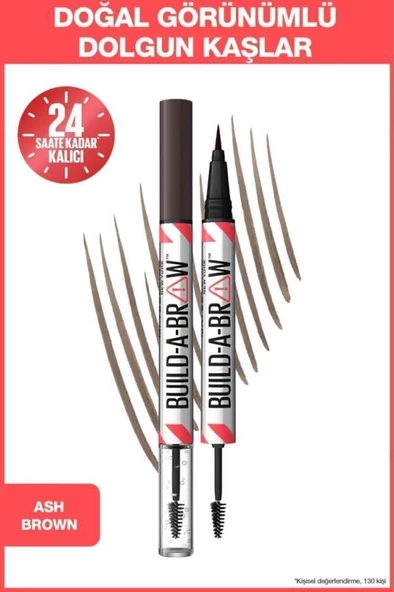 Maybelline New York Build a Brow 2in1 Kaş Kalemi ve Jeli Ash Brown 259 ürün görseli 1