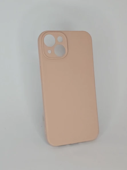 İPHONE 14 CAPPY SİLİKON  PEMBE KILIF - Resim 3