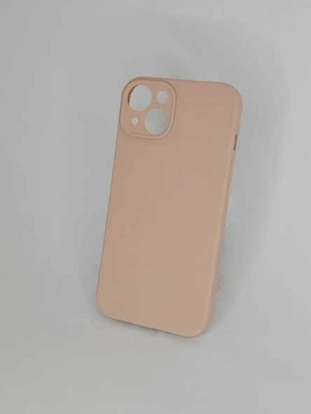 İPHONE 14 CAPPY SİLİKON  PEMBE KILIF - Resim 2