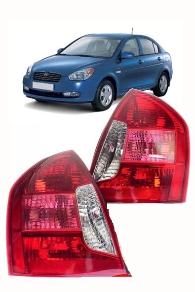 ÇERKEZ Hyundai Accent Era Arka Stop Lambası Sağ Sol Takım Halinde ürün görseli 1