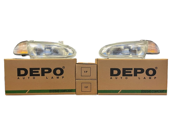 Depo Accent 1995-1997 Arası Yumurta Far Kiti 2 Far 2 Sinyal ürün görseli 1