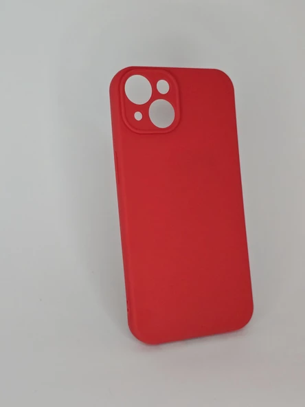 İPHONE 14 CAPPY SİLİKON KIRMIZI KILIF - Resim 2