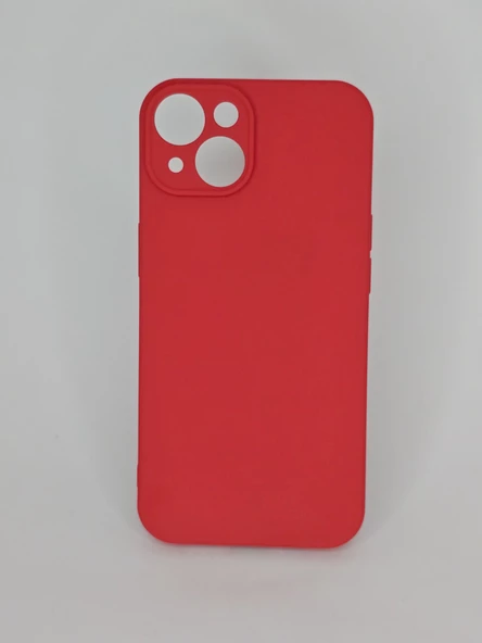 İPHONE 14 CAPPY SİLİKON KIRMIZI KILIF - Resim 3