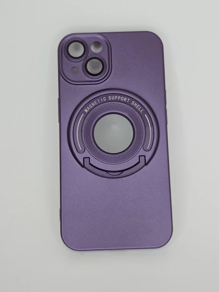 İPHONE 14 MOR LENSLİ ARKA TUTMAÇLI KILIF ürün görseli 1