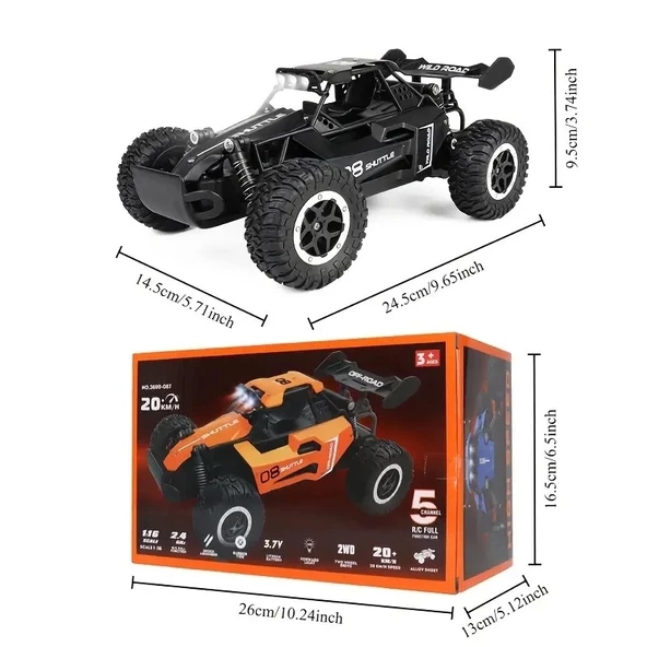 PTTAVM: 1:16 Off Road Şarjlı RC Uzaktan kumandalı SİYAH Arazi