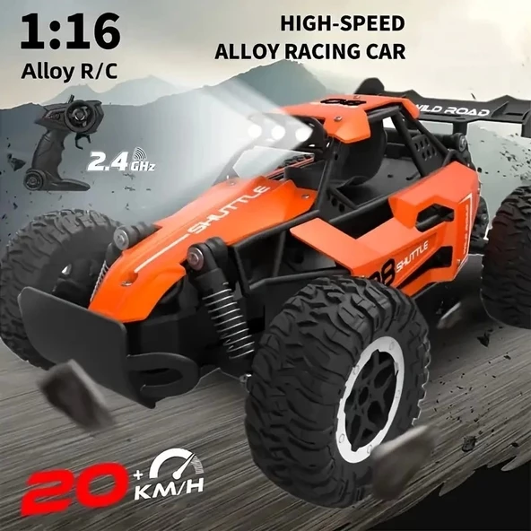 PTTAVM: 1:16 Off Road Şarjlı RC Uzaktan kumandalı SİYAH Arazi