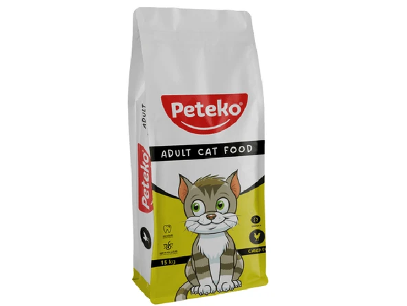 PETEKO YETİŞKİN KURU MAMASI TAVUKLU 15 KG ürün görseli 1