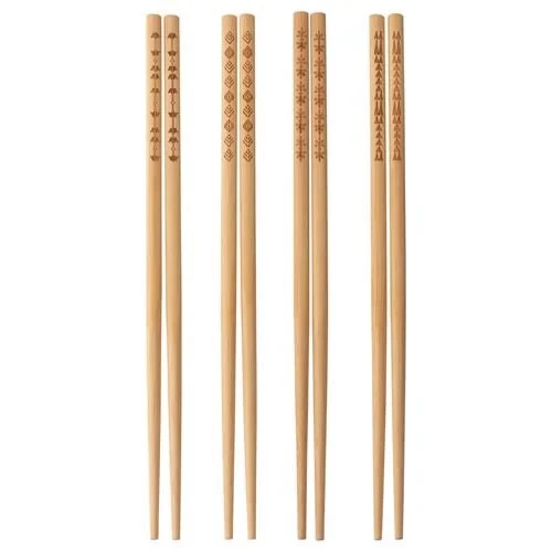 SUMUHOME TREBENT CHOPSTICK YEMEK ÇUBUĞU BAMBU 4 ÇİFT ürün görseli 1