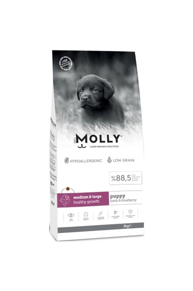 Molly Kuzulu Yabanmersinli Orta ve Büyük Irk Yavru Köpek Maması 2 kg ürün görseli 1