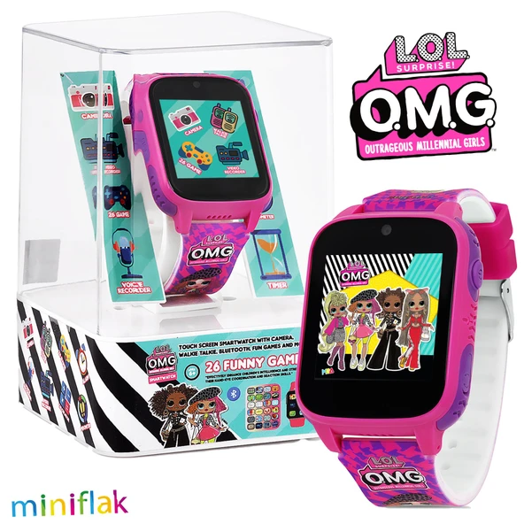 MiniFlak L.O.L Surprise! LOL011OMG Pembe Kamera Bluetoothlu 26 Oyunlu Çocuk Saati (Takip Özelliği Yok) ürün görseli 1