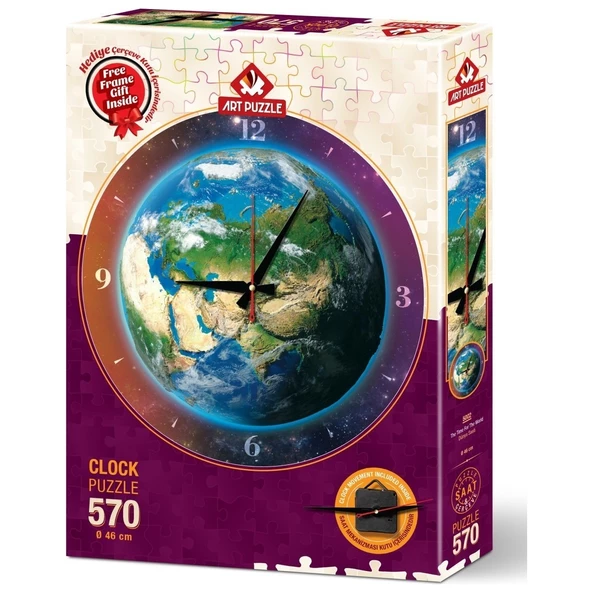 ART PUZZLE DÜNYA SAATİ 570 PARÇA ürün görseli 1
