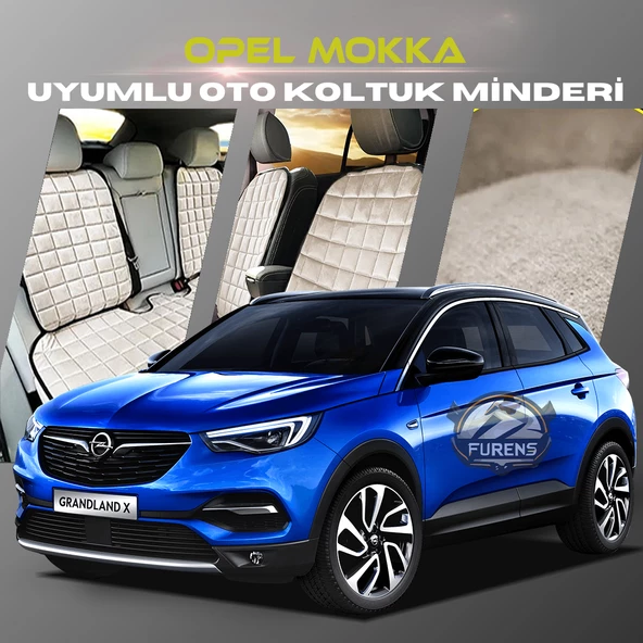 Opel Mokka Bej Renk Tay Tüyü Cepli & Terletmez Sırtlı Oto Koltuk Minder Seti - Koltuk Koruma Kılıfı (ÖN & ARKA TAM SET) ürün görseli 1