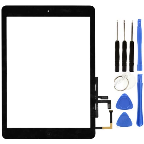 iPad 5.Nesil A1822-A1823 Uyumlu HK Home Tuşlu Dokunmatik Siyah + Tamir Seti ürün görseli 1