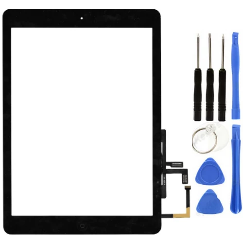 iPad Air 1.Nesil A1474-A1475-A1476 Uyumlu HK Home Tuşlu Dokunmatik Siyah + Tamir Seti ürün görseli 1
