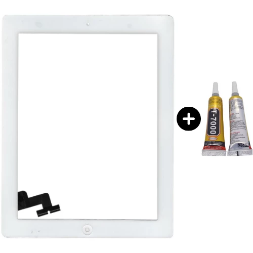iPad 2.Nesil A1395-A1396-1397 Uyumlu Servis Home Tuşlu Dokunmatik Beyaz + B7000 ürün görseli 1