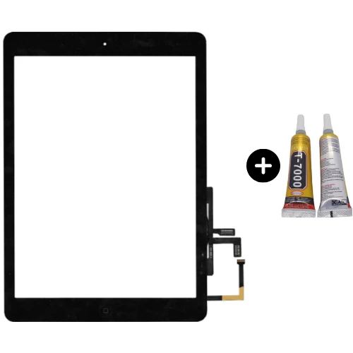 iPad Air 1.Nesil A1474-A1475-A1476 Uyumlu A Kalite Home Tuşlu Dokunmatik Siyah + B7000 ürün görseli 1