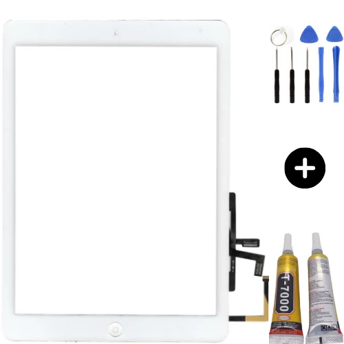 iPad Air 1.Nesil A1474-A1475-A1476 Uyumlu Home Tuşlu Dokunmatik Beyaz + Montaj Seti ürün görseli 1