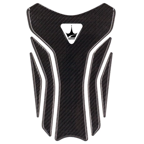 Grippatch Triumph Motosikletler ile Uyumlu Universal 6D Karbon Tank Pad GC07 ürün görseli 1