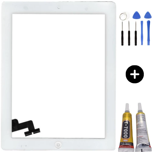 iPad 2.Nesil A1395-A1396-1397 Uyumlu Servis Home Tuşlu Dokunmatik Beyaz + Montaj Seti ürün görseli 1