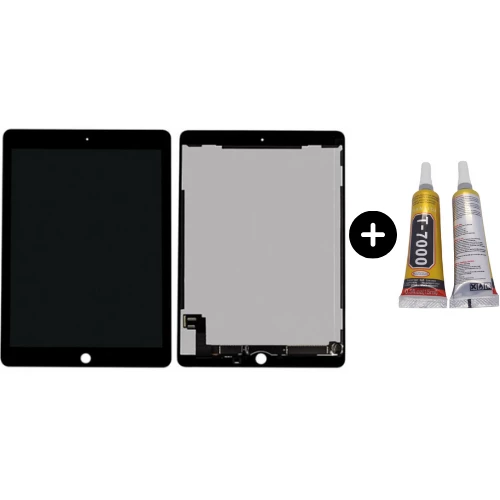 iPad Air 2.Nesil A1566-A1567 Uyumlu Servis Dokunmatik Set Siyah + B7000 ürün görseli 1