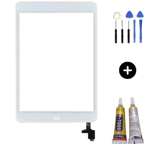 iPad Mini 2 A1489-A1490-A1491 Uyumlu A Kalite Home Tuşlu Dokunmatik Beyaz + Montaj Seti ürün görseli 1