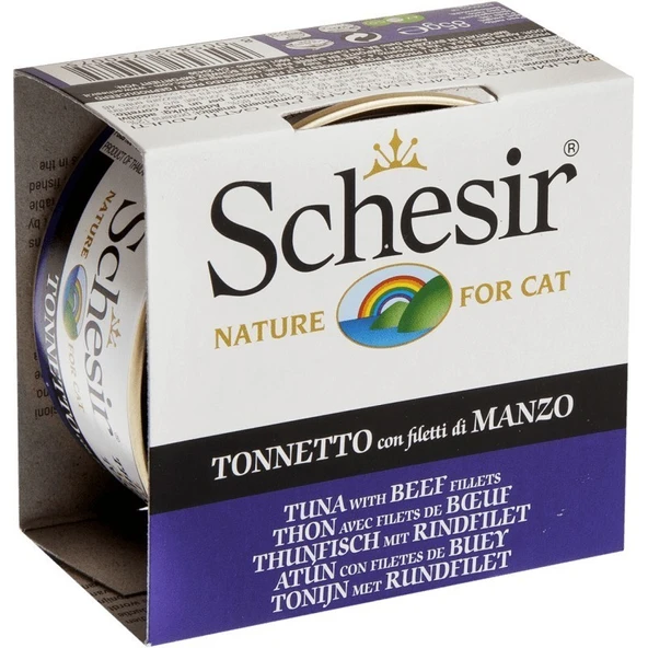 Schesir Cat Jelly Ton Balıklı Ve Sığır Etli Kedi Konservesi 85 Gr  Skt: 04/2028 ürün görseli 1