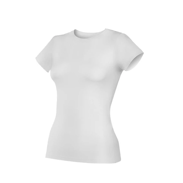 3 Adet Yıldız Bayan Likralı Kısa Kollu T-Shirt Fanila Beyaz 2140 ürün görseli 1