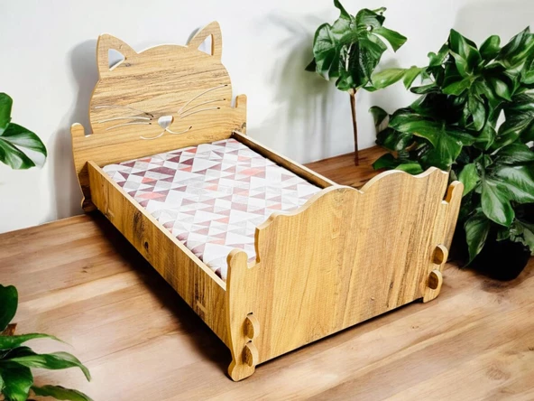 ED PET DİZAYN Cella Baza 30x50 cm Kedi Köpek Yatağı Yıkanabilir Duck Kumaş Minderi Ile Beraber ürün görseli 1
